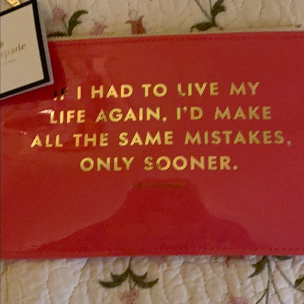 Kate spade zipper bag